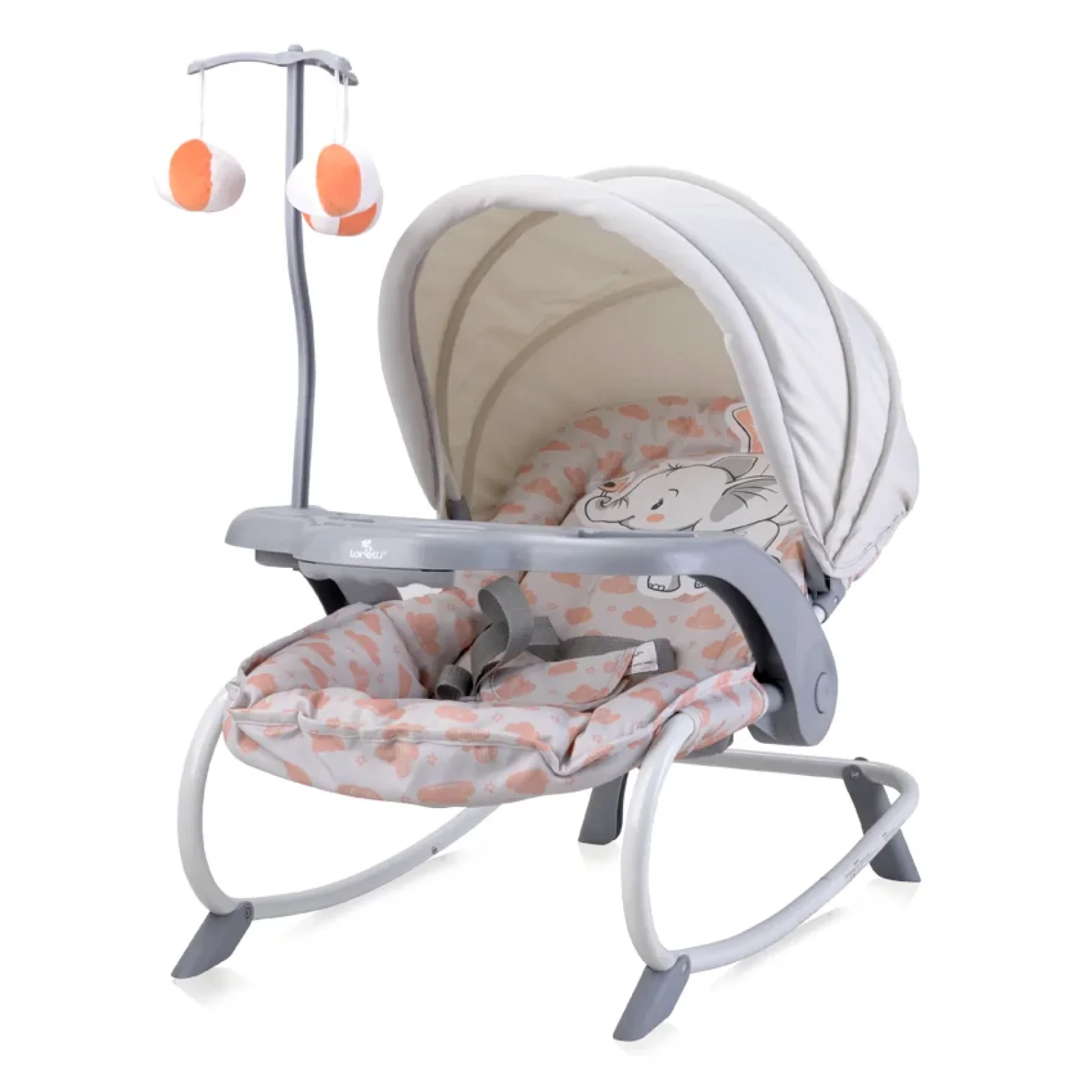 Шезлонг Lorelli DREAM TIME (grey elephant)