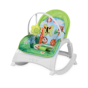 Шезлонг-Качели Lorelli ALEX WITH TABLE (jungle green)