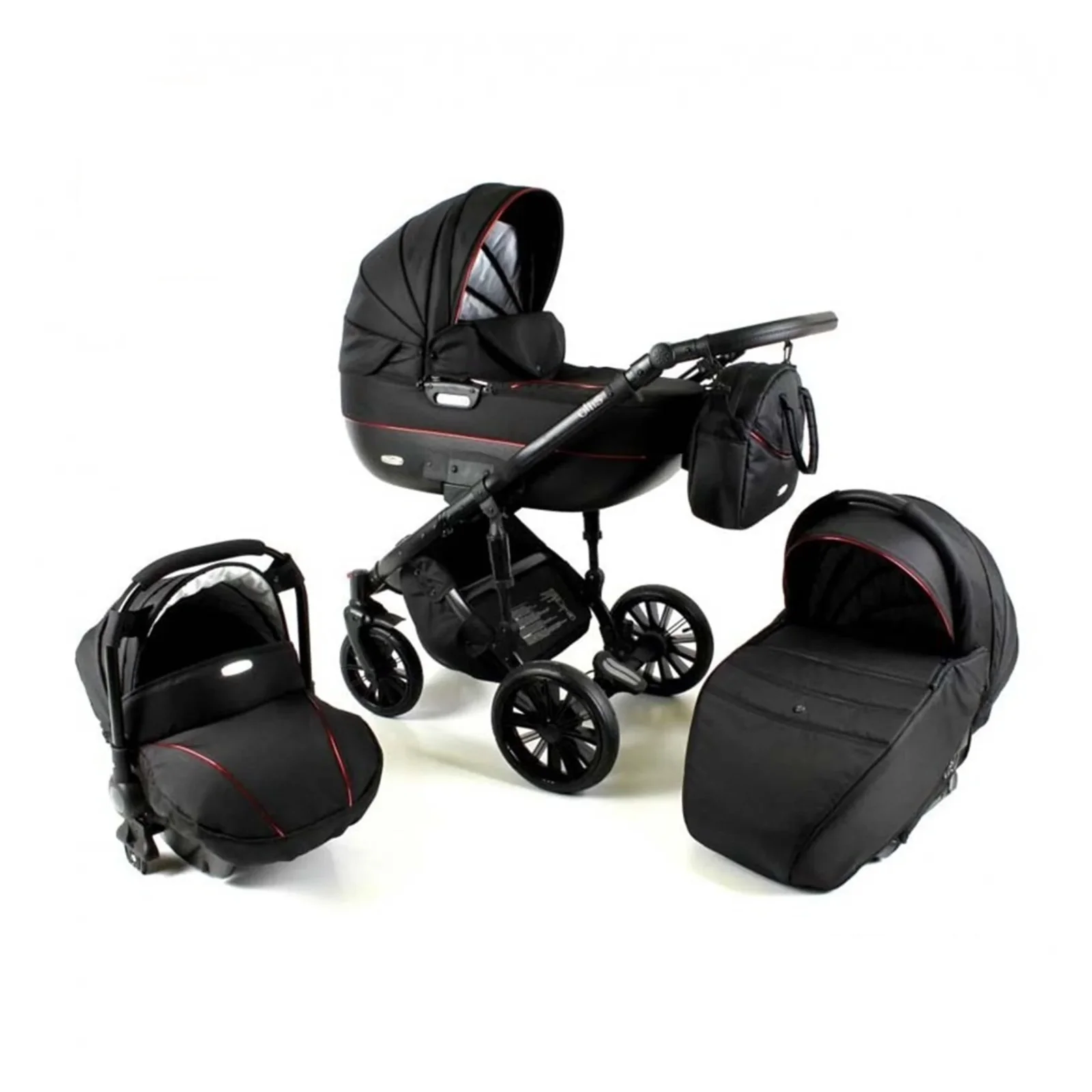 Коляска 3в1 ADBOR OTTIS BLACK 2020 Obi-04