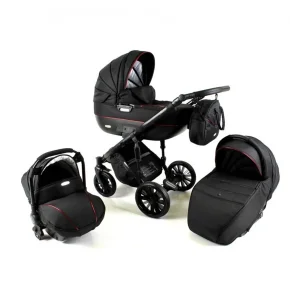 Коляска 3в1 ADBOR OTTIS BLACK 2020 Obi-04