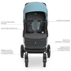 Коляска El Camino Dynamic ME 1053 (brittany blue)