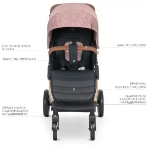 Коляска El Camino Dynamic PRO ME 1053G (special pink)