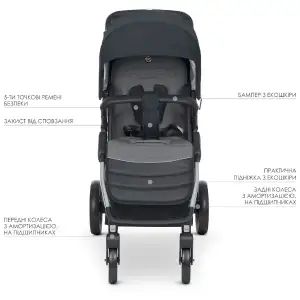 Коляска El Camino Dynamic PRO ME 1053N (onyx)