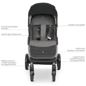 Коляска El Camino Dynamic ME 1053 (onyx)