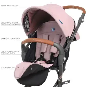Коляска El Camino inCITY ME 1068 (pale pink)