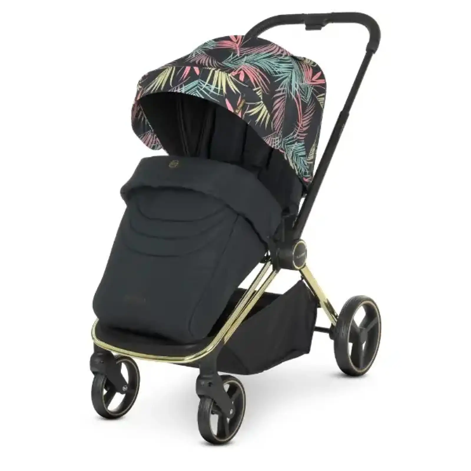 Коляска універсальна 2в1 El Camino Persona ME 1091-G (black pink palm)