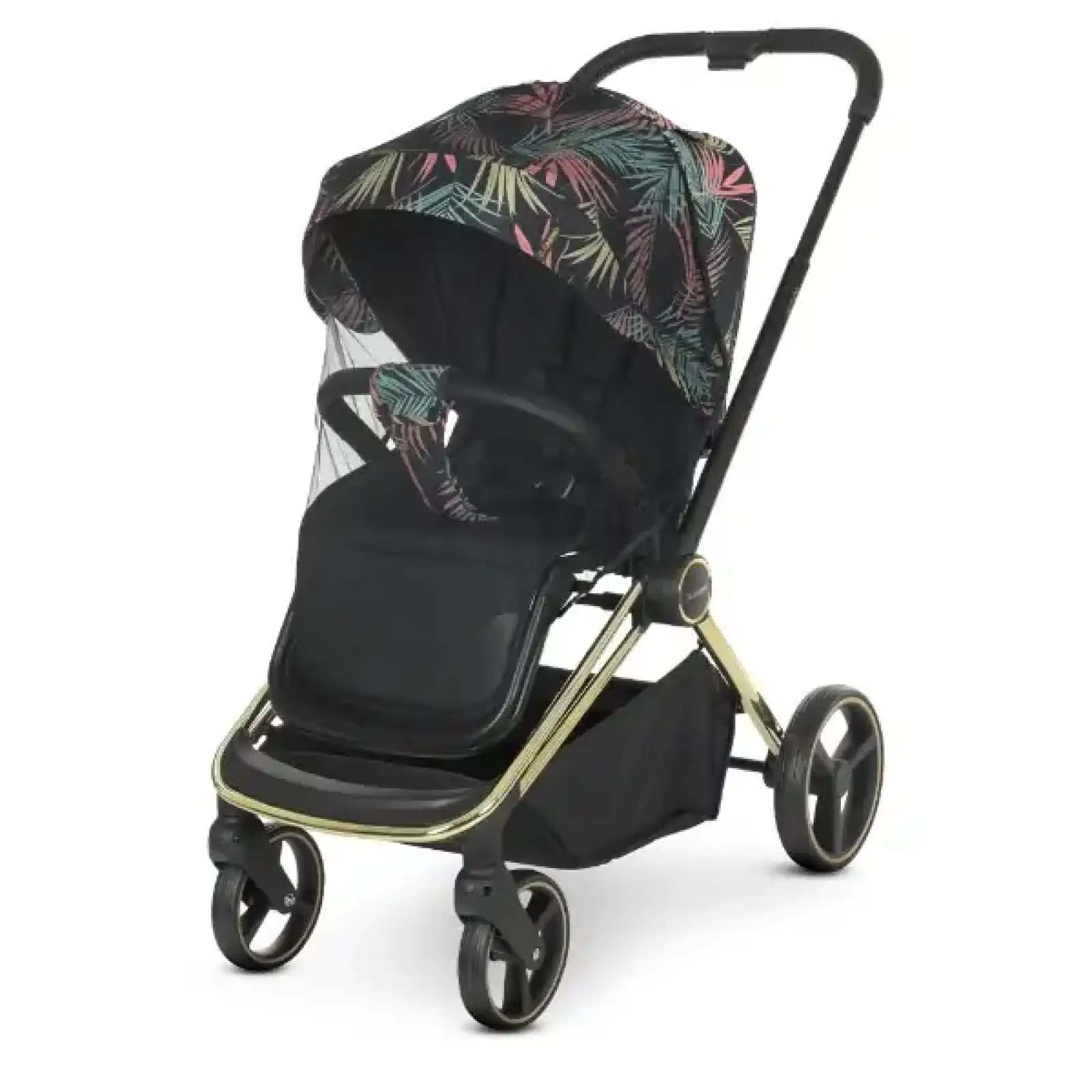 Коляска універсальна 2в1 El Camino Persona ME 1091-G (black pink palm)