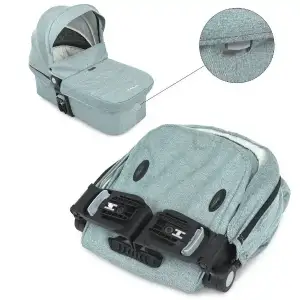 Коляска универсальная 2в1 El Camino Saga ME 1085 (denim ash blue)