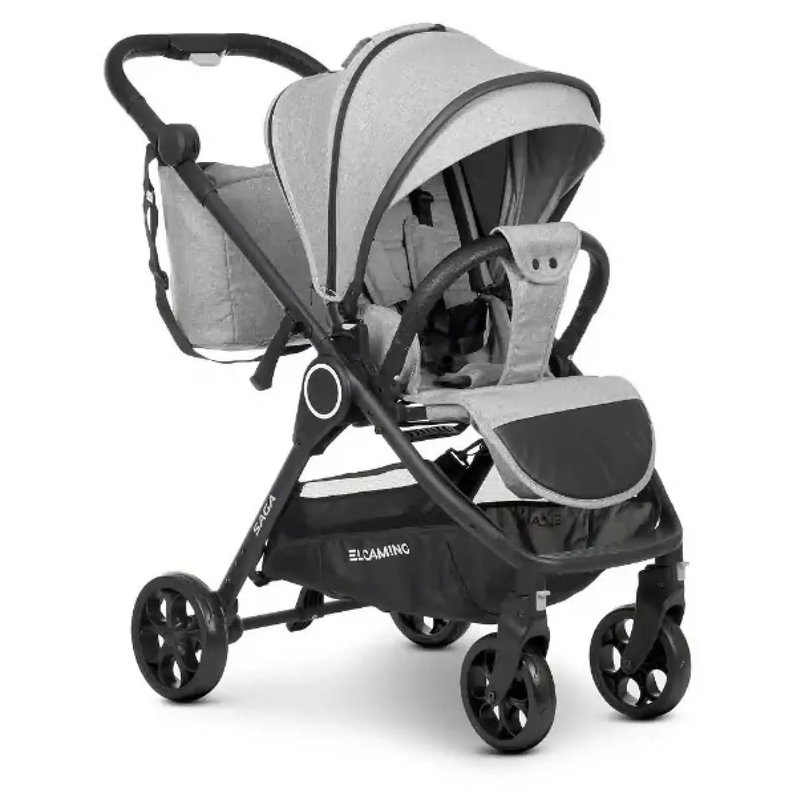 Коляска универсальная 2в1 El Camino Saga ME 1085 (denim medium grey)