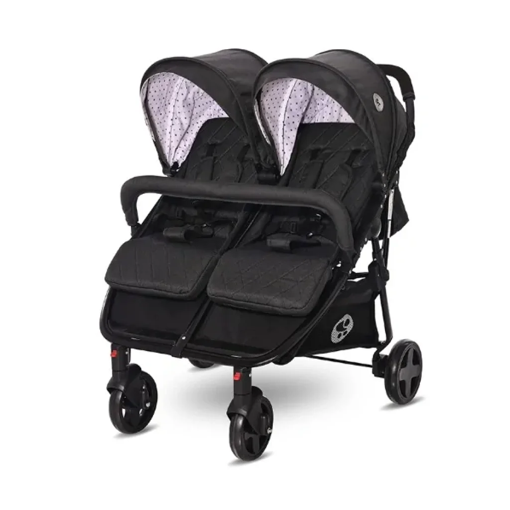 Коляска для двойни Lorelli DUO (black dots)