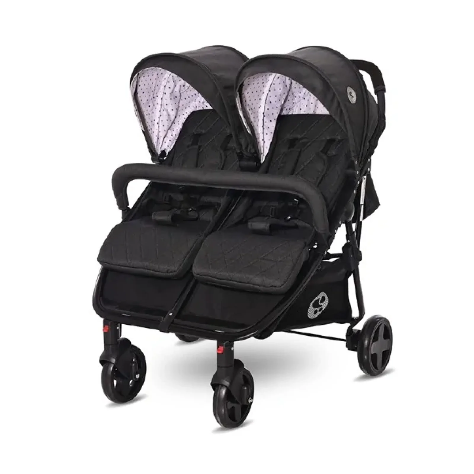 Коляска для двійні Lorelli DUO (black dots)