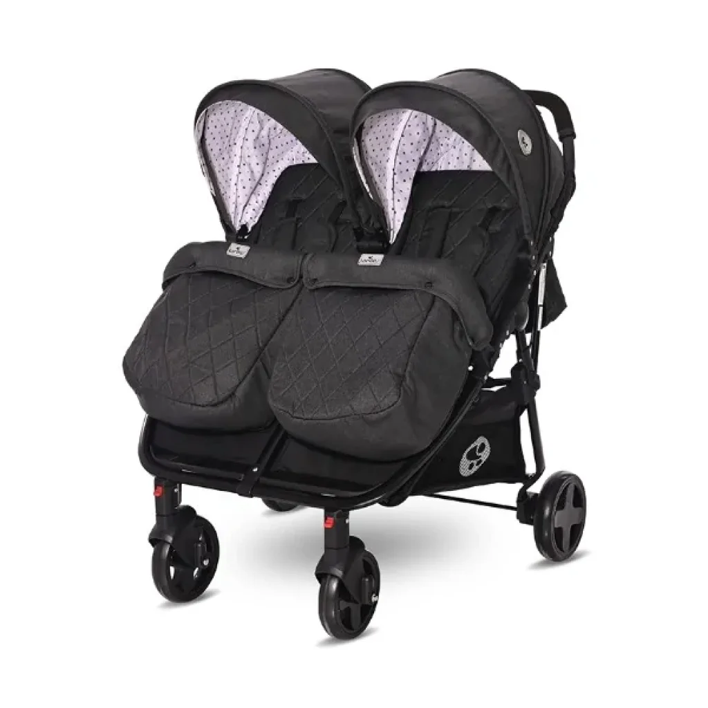 Коляска для двойни Lorelli DUO (black dots)