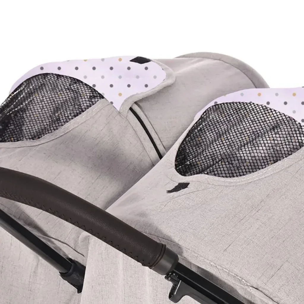 Коляска для двійні Lorelli DUO (grey dots)