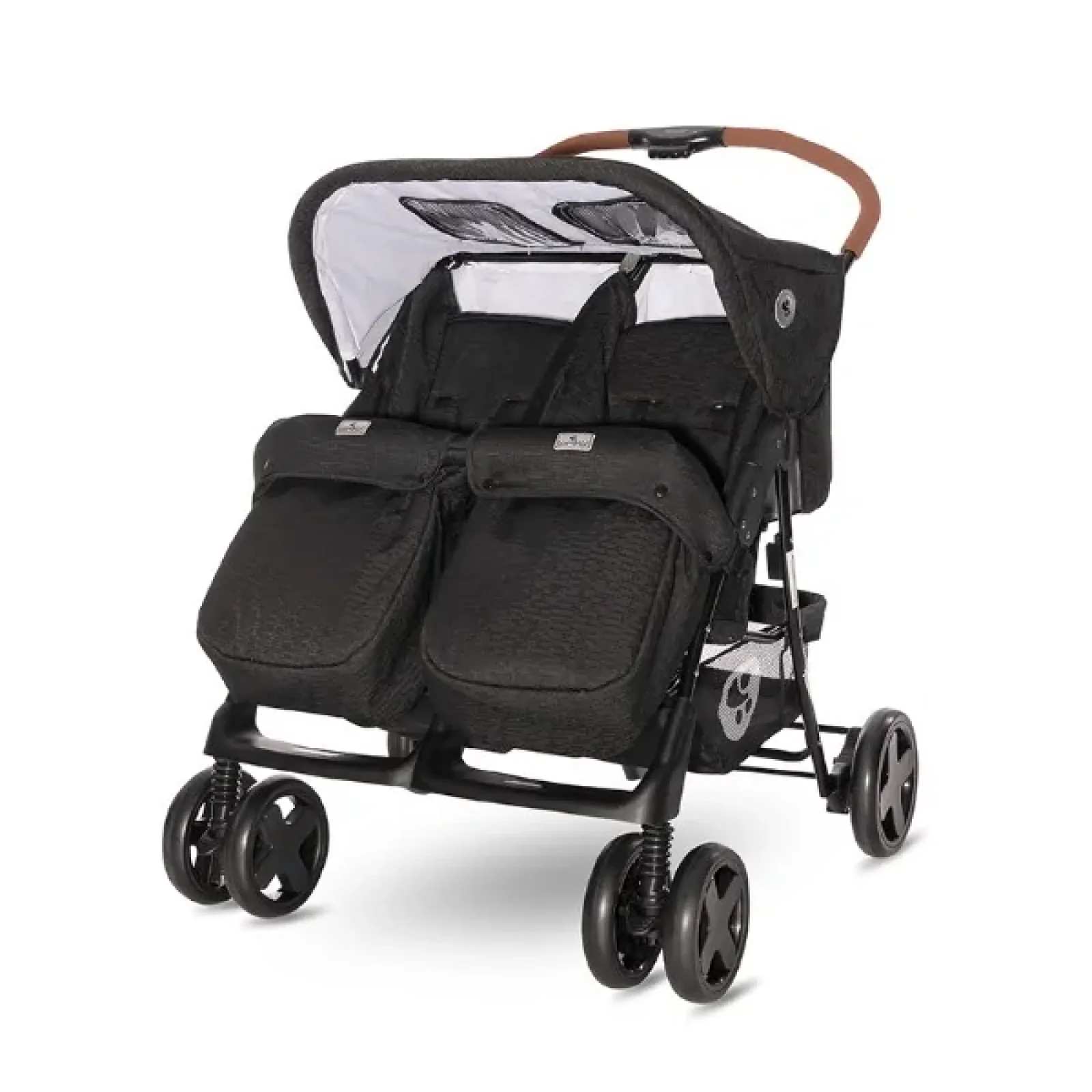 Коляска для двойни Lorelli TWIN (black)