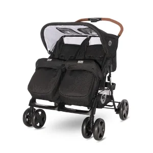 Коляска для двійні Lorelli TWIN (black)