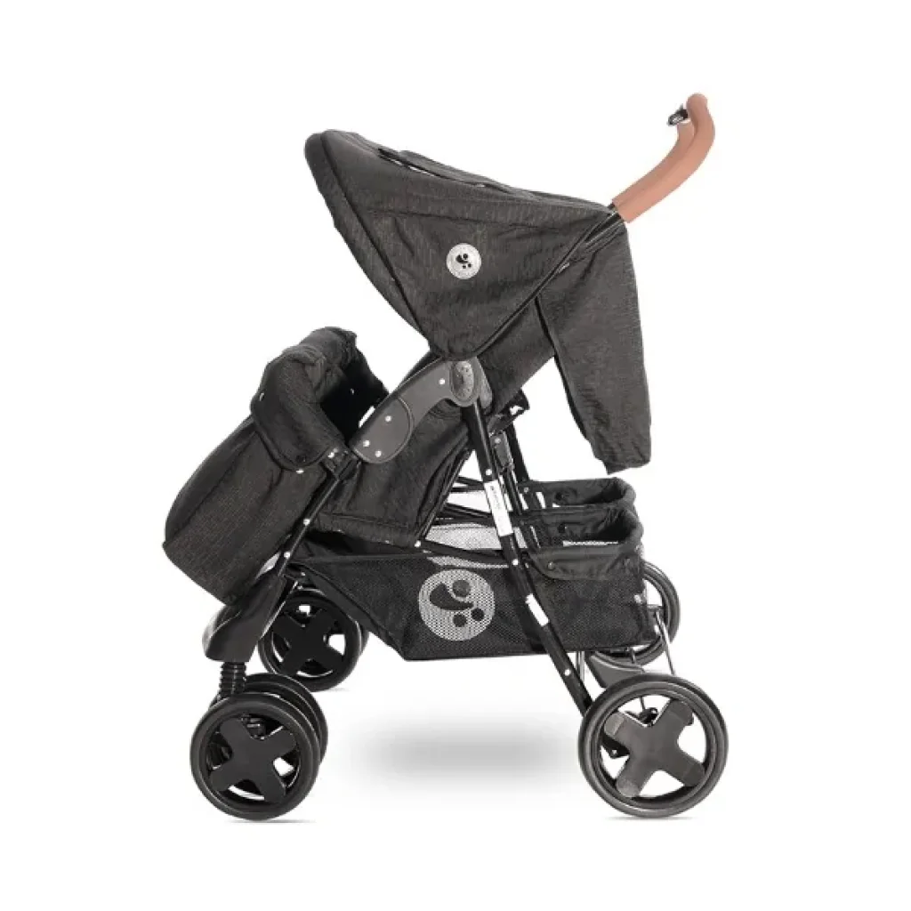 Коляска для двійні Lorelli TWIN (black)