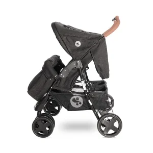 Коляска для двійні Lorelli TWIN (black)