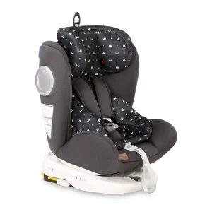 Автокресло Lorelli LUSSO SPS ISOFIX (0-36кг) (black crowns)
