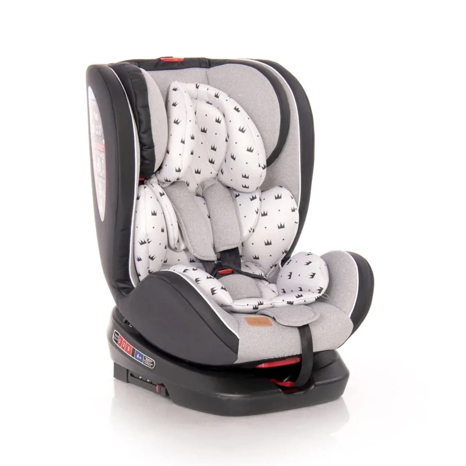 Автокресло Lorelli NEBULA ISOFIX (0-36кг) (grey crowns)