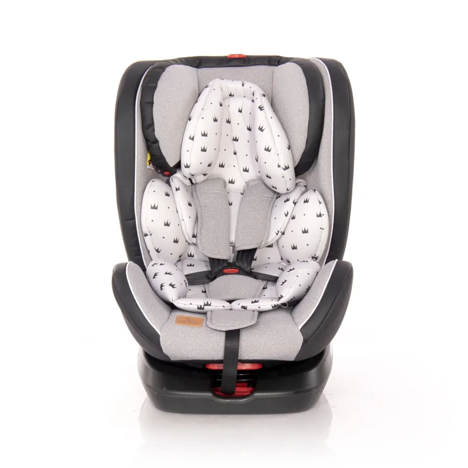 Автокресло Lorelli NEBULA ISOFIX (0-36кг) (grey crowns)