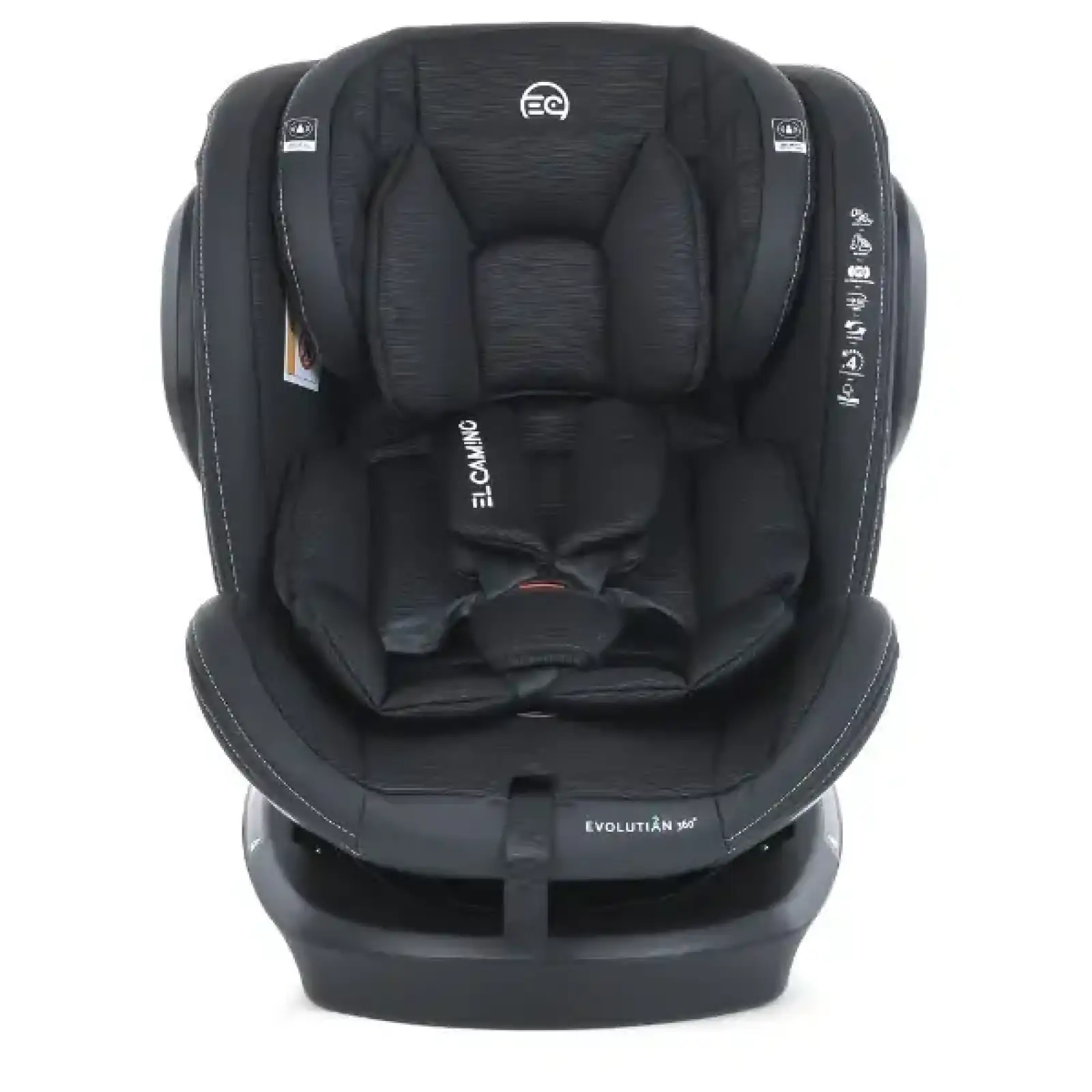 Автокрісло El Camino (0-36кг) ME 1045-1 EVOLUTION 2 360 ISOFIX (black striped)