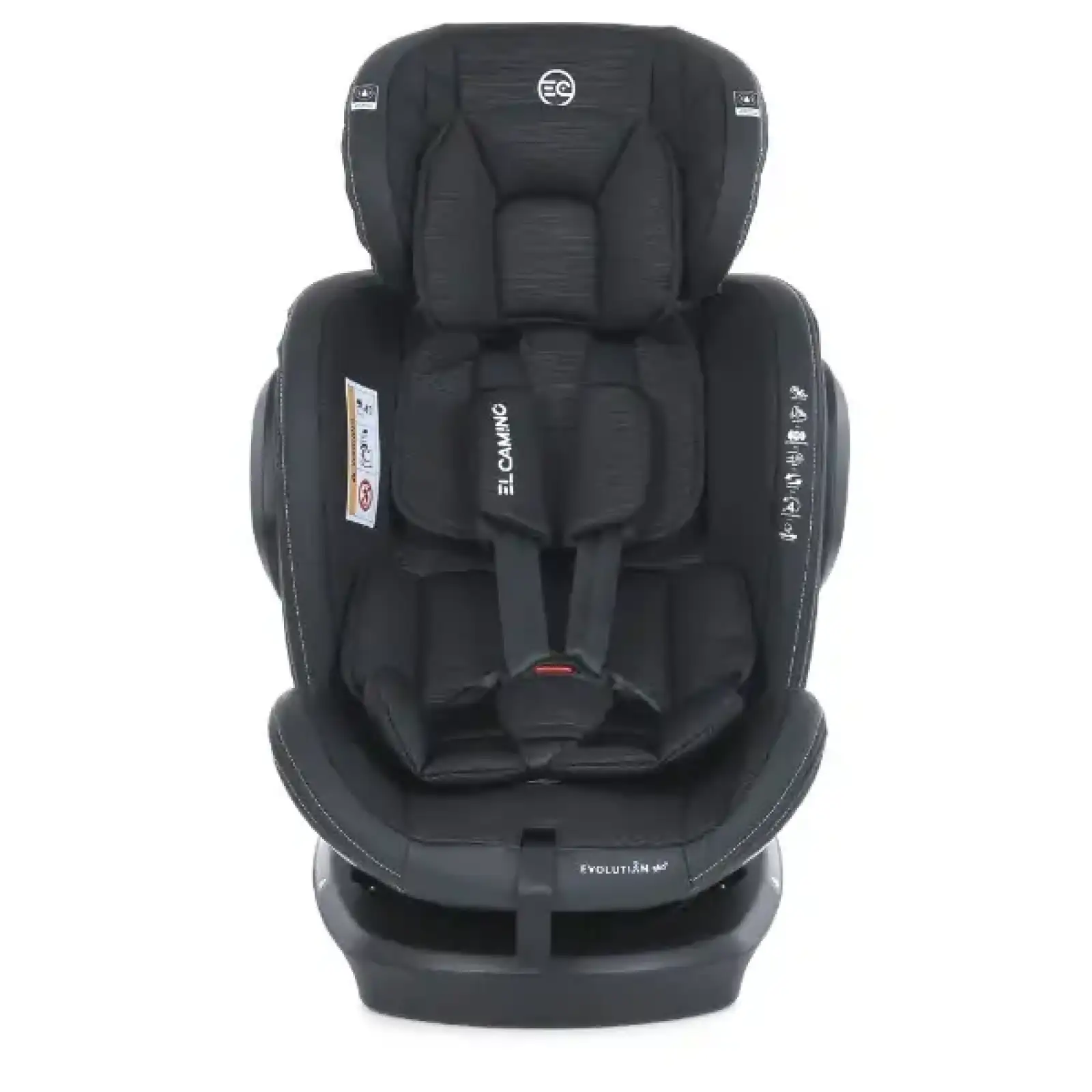 Автокрісло El Camino (0-36кг) ME 1045-1 EVOLUTION 2 360 ISOFIX (black striped)