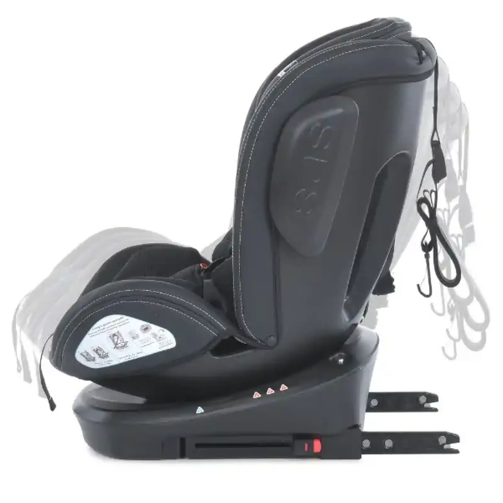 Автокрісло El Camino (0-36кг) ME 1045-1 EVOLUTION 2 360 ISOFIX (black striped)