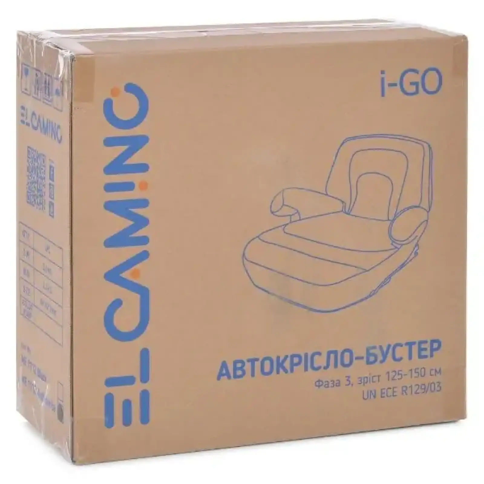 Автокрісло-бустер El Camino (22-36кг) ME 1112 I-GO (anthracite)