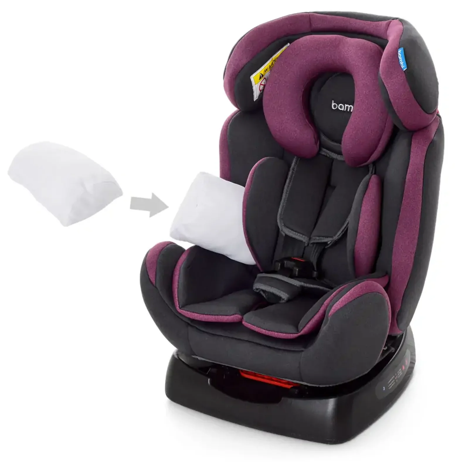 Автокрісло Bambi (0-25кг) M 3678 (pink grey)