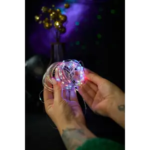 Led гірлянда 7м/50Led (сонячна батарея/мідний дріт) 8 режимів IP65 UA