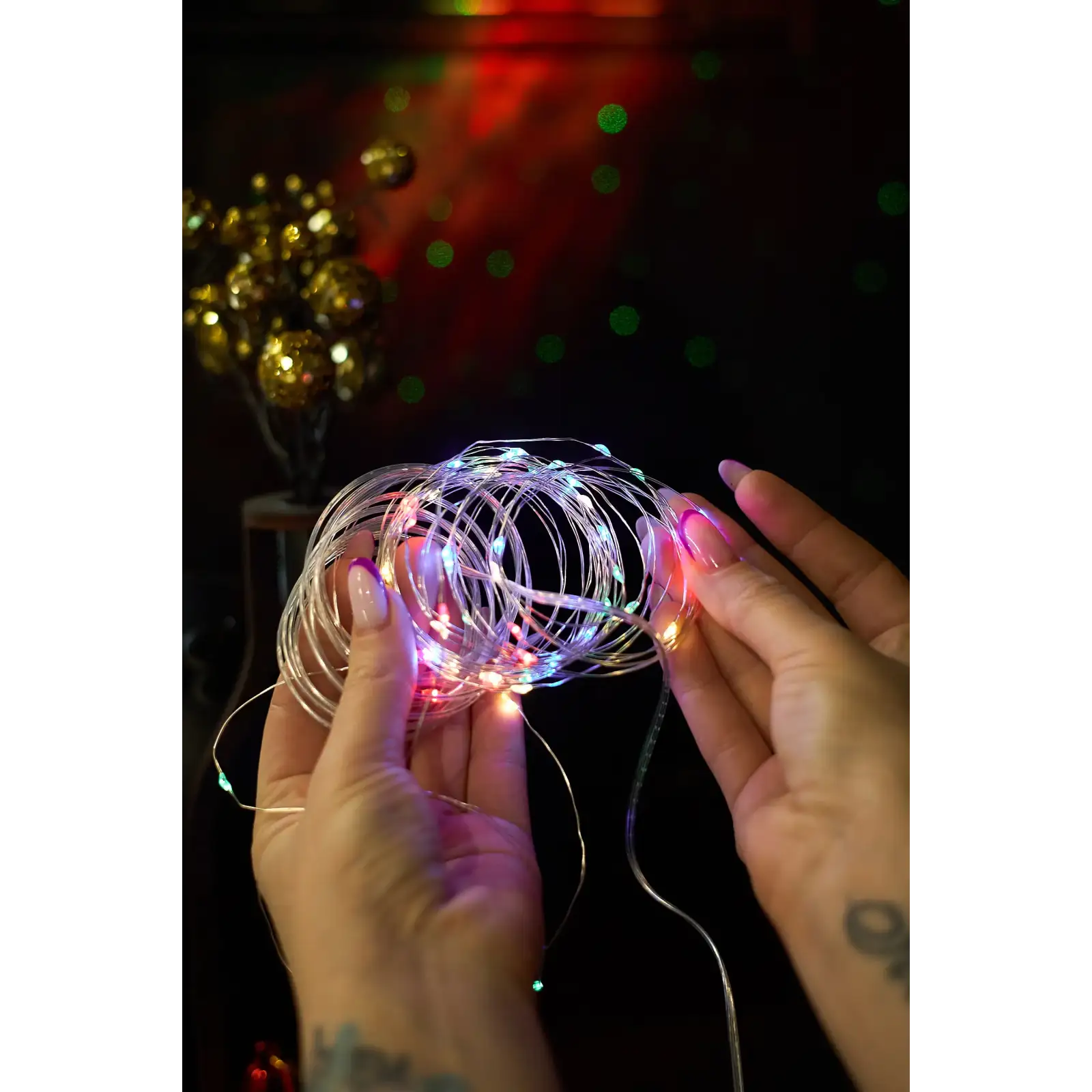 Led гірлянда 7м/50Led (сонячна батарея/мідний дріт) 8 режимів IP65 UA