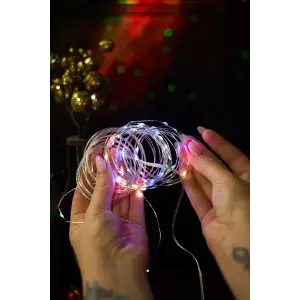 Led гірлянда 7м/50Led (сонячна батарея/мідний дріт) 8 режимів IP65 UA