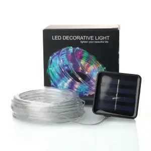 Led гірлянда 7м/50Led (сонячна батарея/мідний круглий дріт) 8 режимів IP67 UA