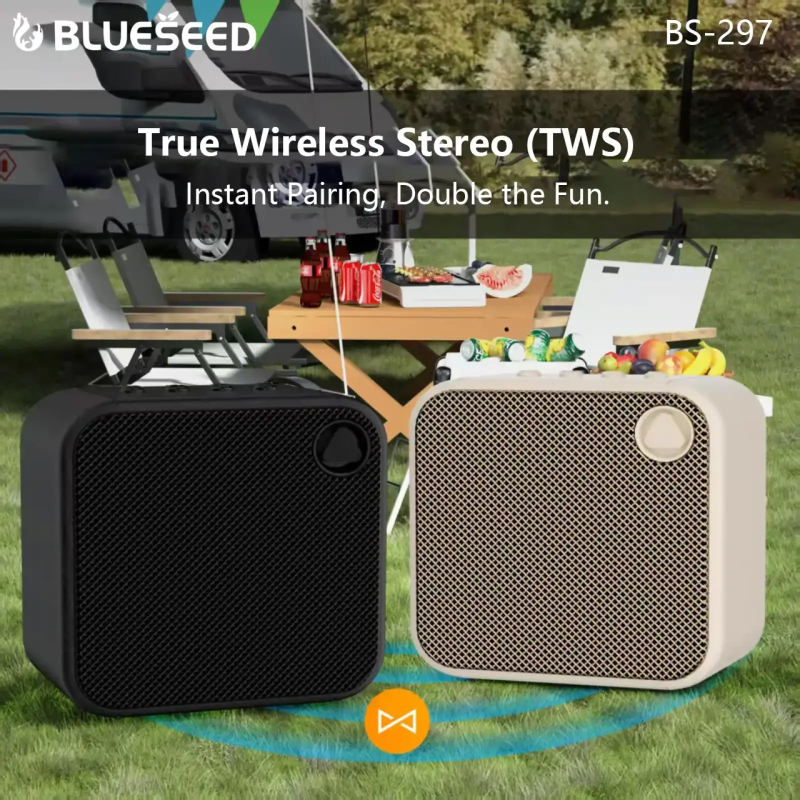 Колонка Bluetooth Blueseed BS-297 black UA