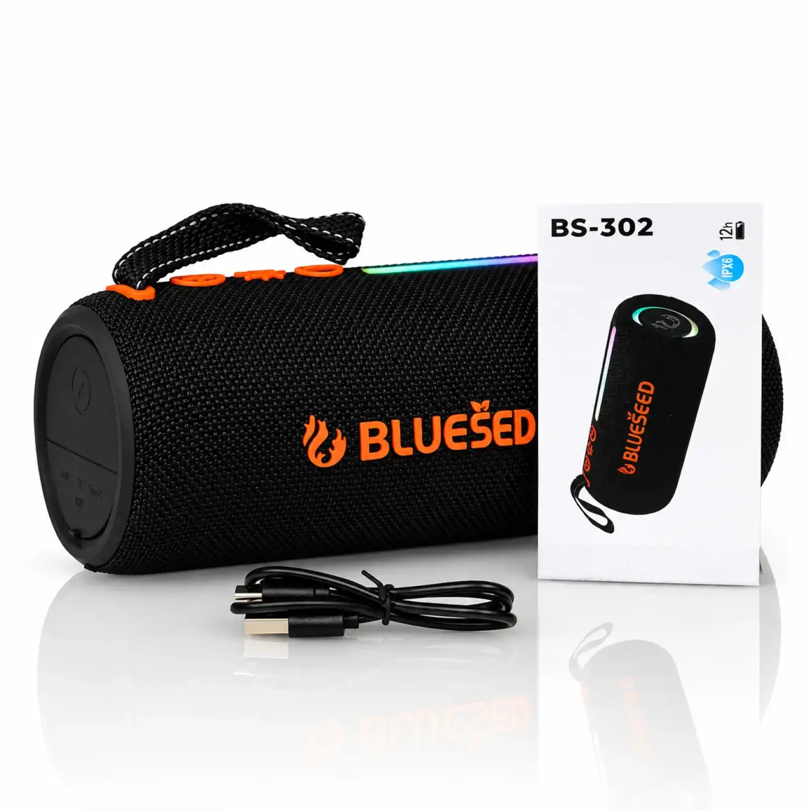 Колонка Bluetooth Blueseed BS-302 black UA