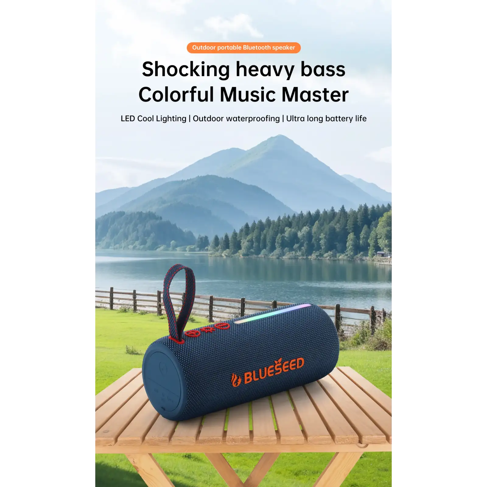 Колонка Bluetooth Blueseed BS-302 blue UA