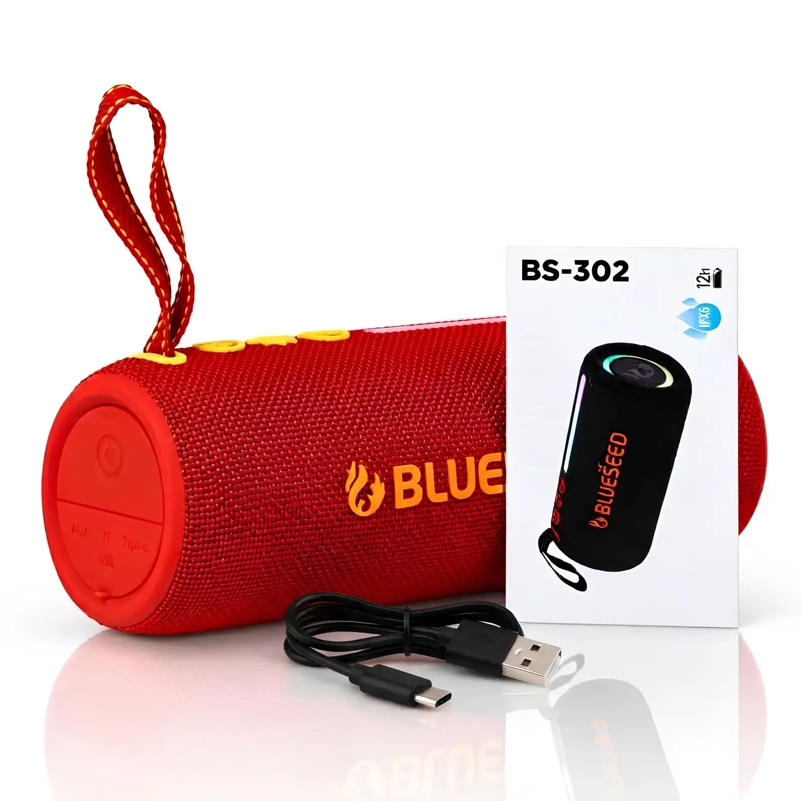 Колонка Bluetooth Blueseed BS-302 red UA