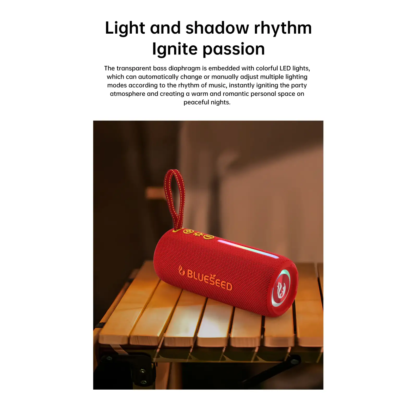 Колонка Bluetooth Blueseed BS-302 red UA