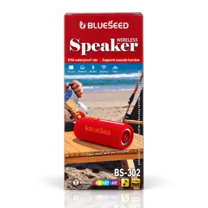 Колонка Bluetooth Blueseed BS-302 red UA