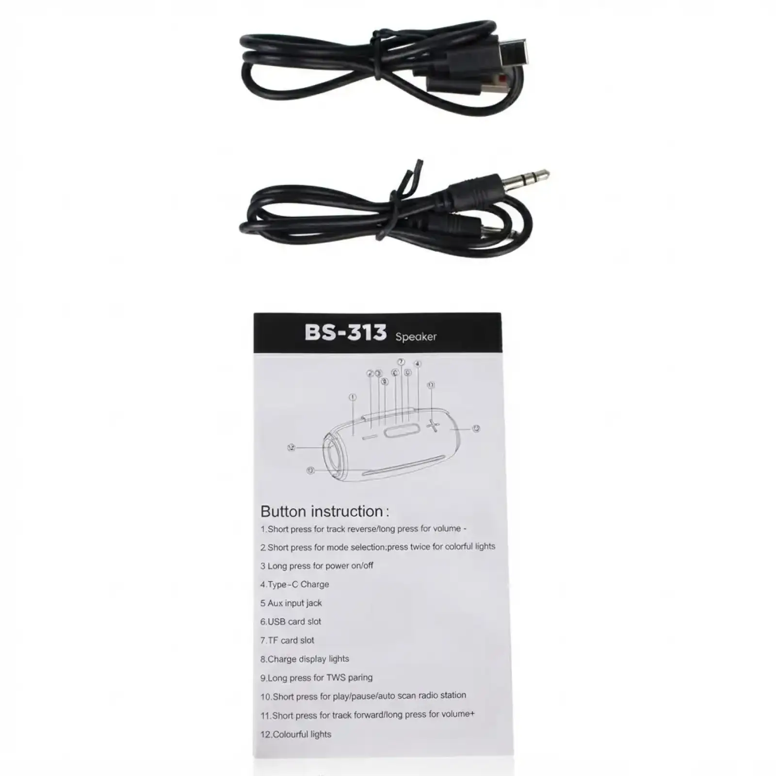 Колонка Bluetooth Blueseed BS-313 black UA