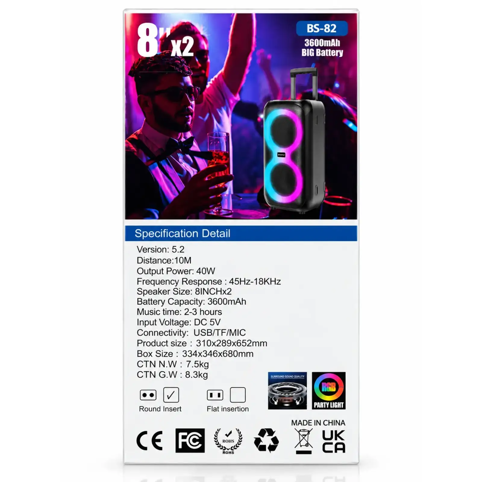 Колонка Bluetooth Blueseed BS-82 black UA
