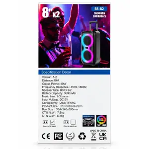 Колонка Bluetooth Blueseed BS-82 black UA