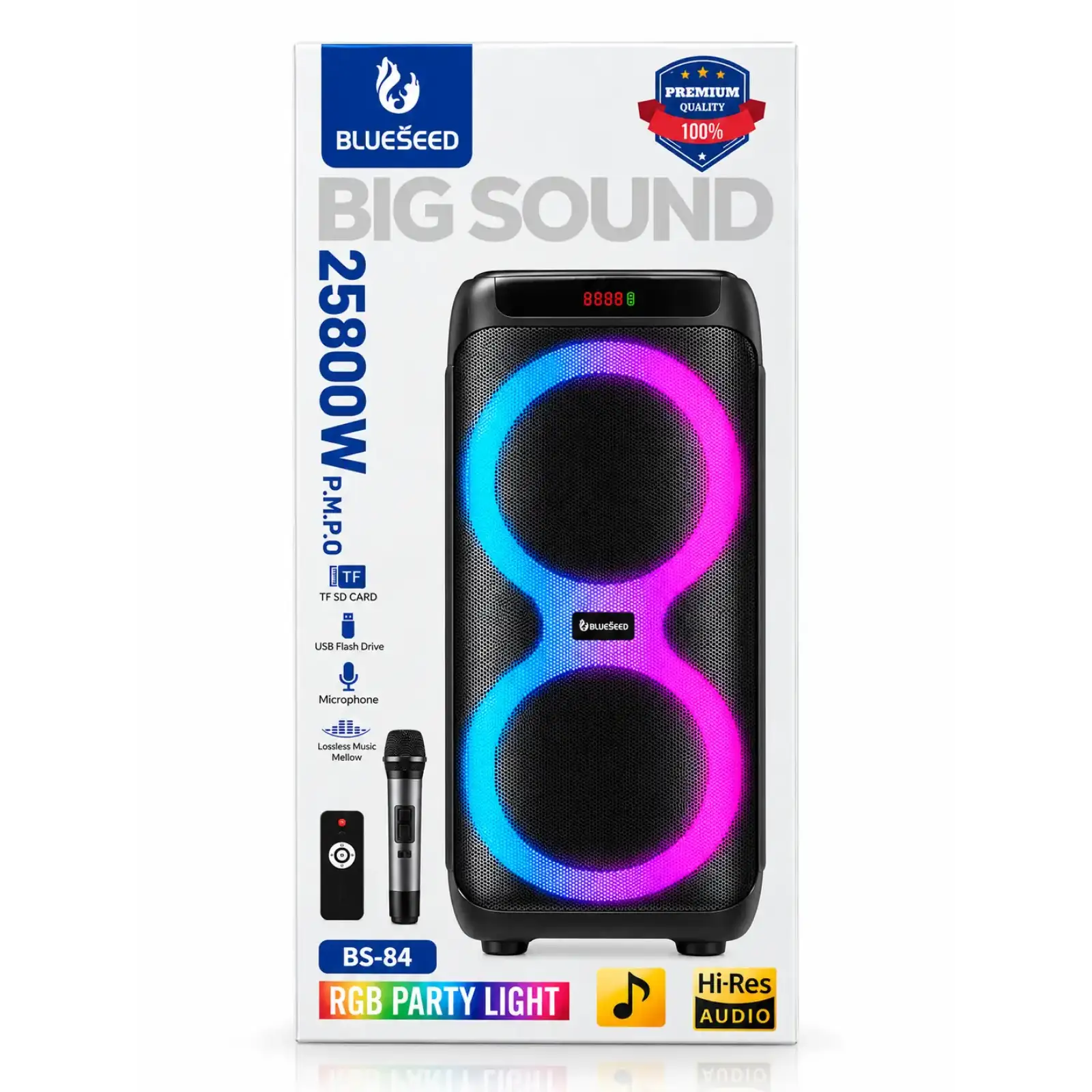 Колонка Bluetooth Blueseed BS-84 black UA