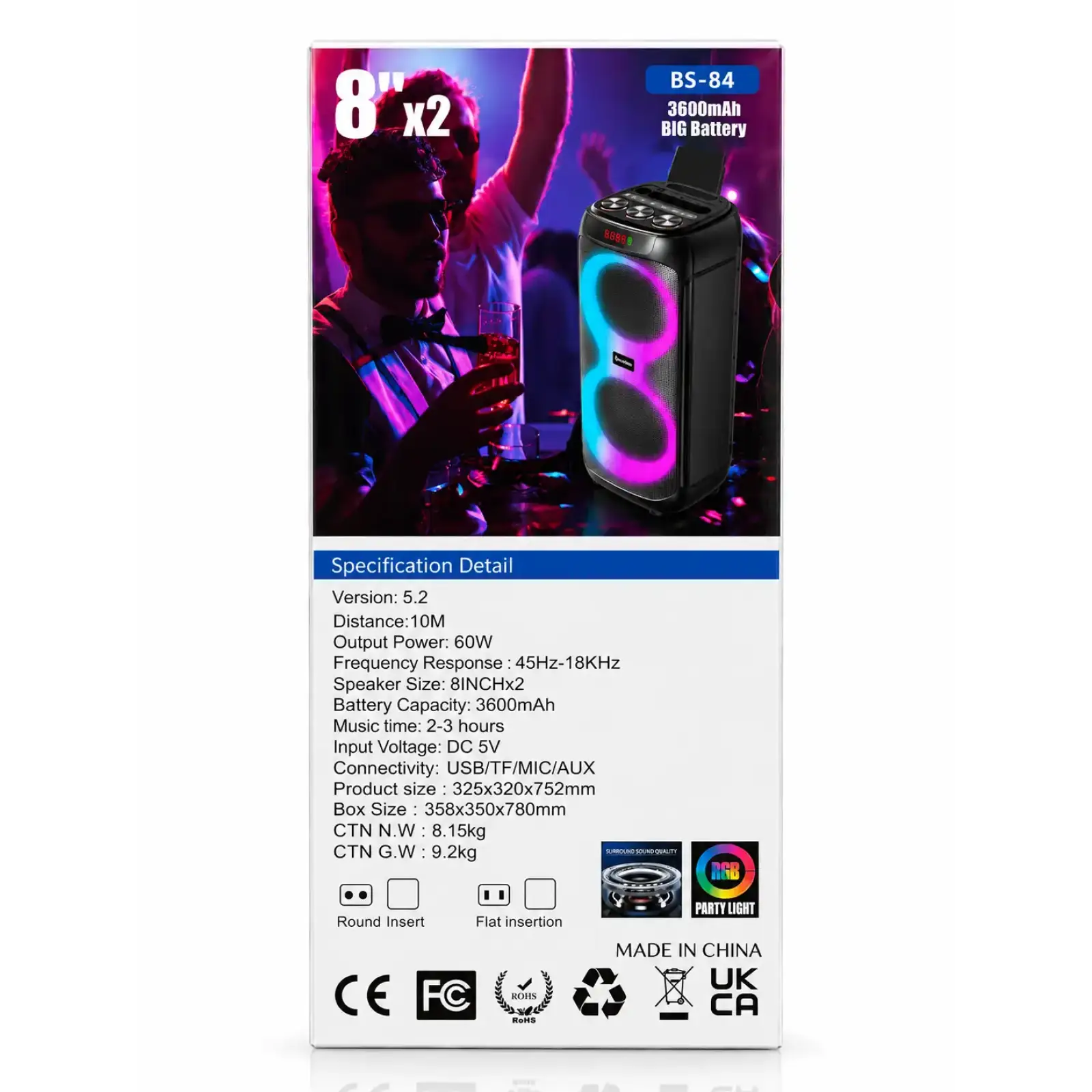 Колонка Bluetooth Blueseed BS-84 black UA