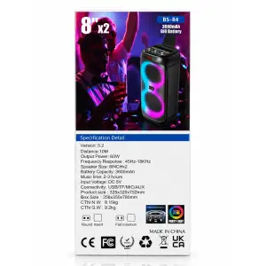 Колонка Bluetooth Blueseed BS-84 black UA