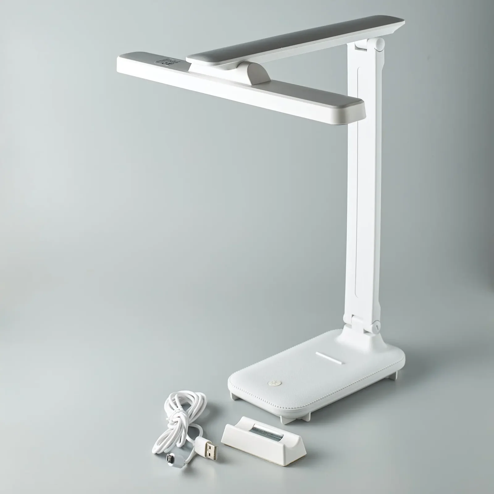 Лампа настільна DC LO-01 Триколірна з магнітною основою та пультом ДК (1200mAh) білий UA