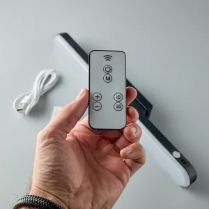 Лампа Скринбар DC LO-03 для монітора/комп'ютера на клейкій основі LED (1200mAh) + пульт ДК чорний UA