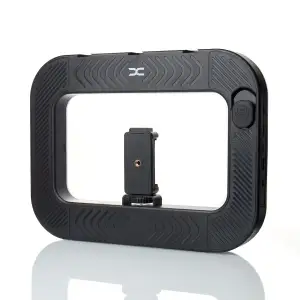 LED-лампа DC Q-01 з тримачем для селфі (прямокутна) Black