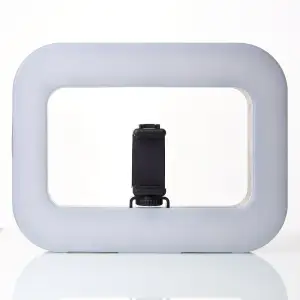 LED-лампа DC Q-01 з тримачем для селфі (прямокутна) Black