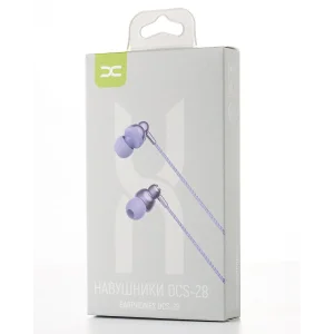 Проводні навушники DC DCS-28 metal (3.5mm) фіолетовий UA